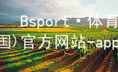 Bsport·体育(中国)官方网站-app下载bsport体育下载注册