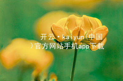 开云·kaiyun(中国)官方网站手机app下载kaiyun官方网站安装